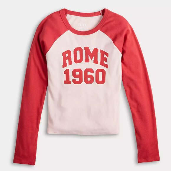 Juniors' Threads of Luxx Rome 1960 Long Sleeve Tee Size Medium - Picture 1 of 3